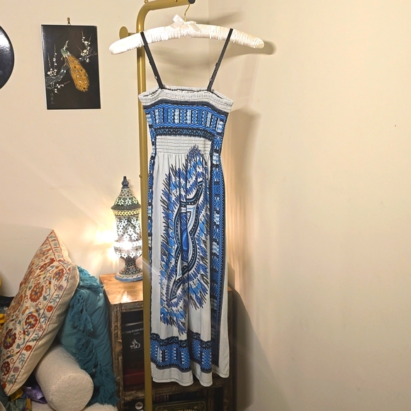 Ace Fashion Dresses & Skirts - Blue and white evil eye dress